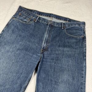 Levis 550 Jeans Mens 42x32 Blue Relaxed Fit Tapered Leg Denim Medium Wash Casual